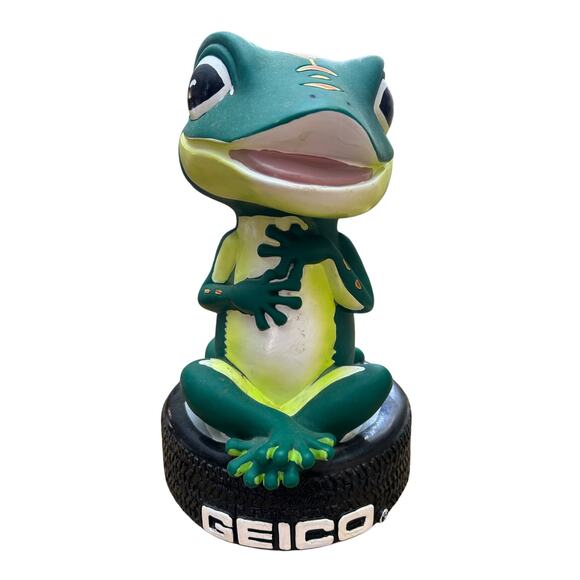 Geico Gecko Piggy Bank Vintage 9"T x 6"W